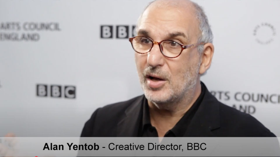 Alan Yentob in 2012, talking about the experimental on-demand digital arts platform, The Space
